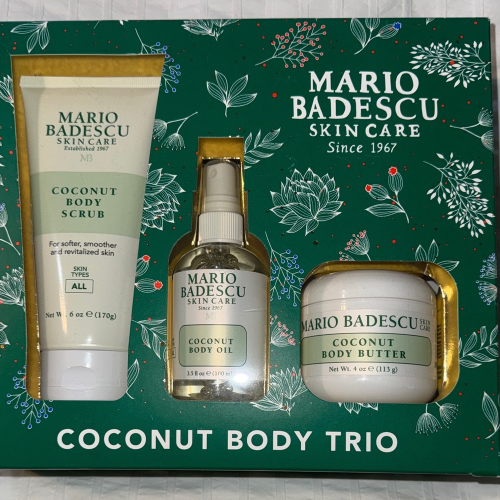Mario Badescu Coconut Body Trio - Green, White, and Gold